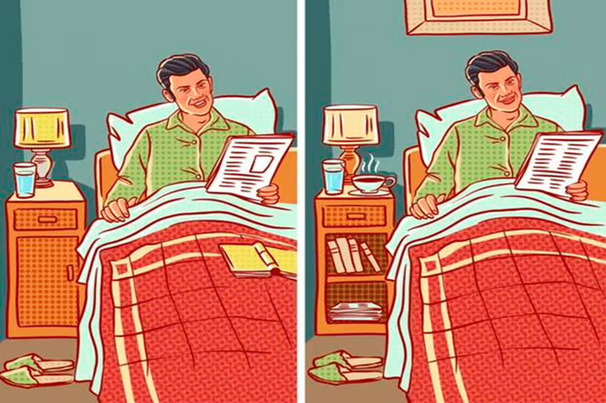 Reto visual: "señor leyendo el diario"