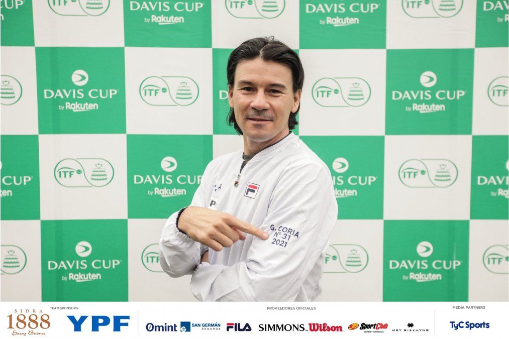 Guillermo Coria es el nuevo capitán argentino en la Copa Davis