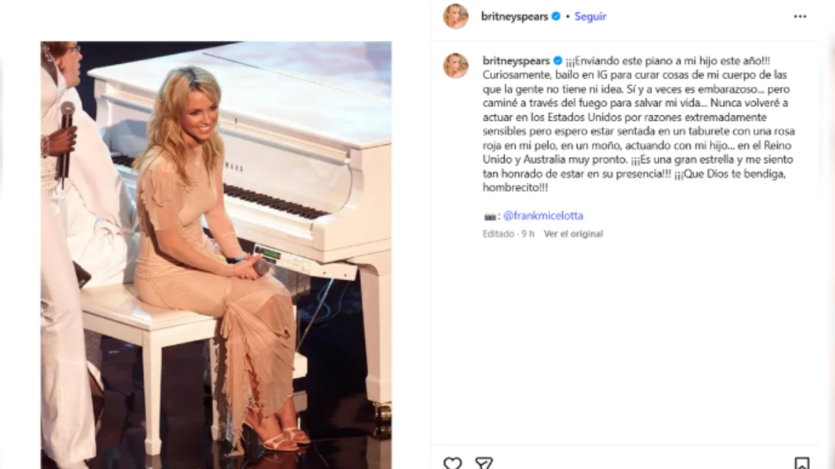 Britney Spears anunció su inminente regreso a los escenarios. Britney Spears anunció su inminente regreso a los escenarios.