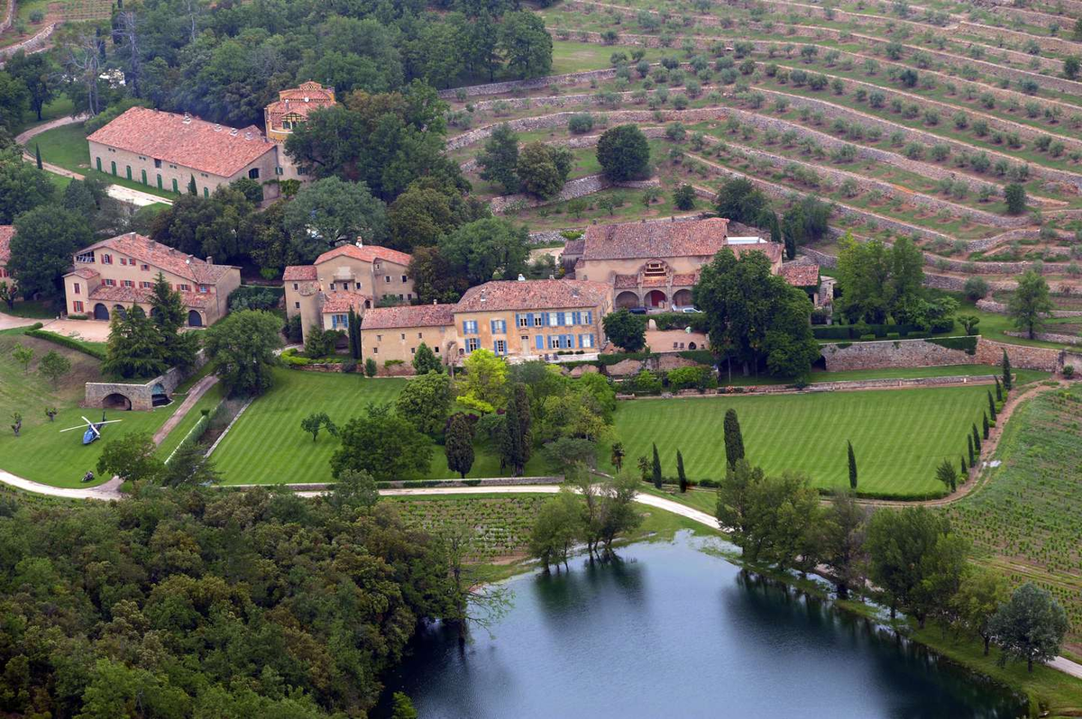 La finca francesa Ch&acirc;teau Miraval, el predio que se disputan Angelina Jolie y Brad Pitt.