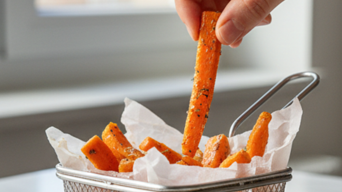 Zanahoria al horno: la receta de falsas papas fritas que es saludable