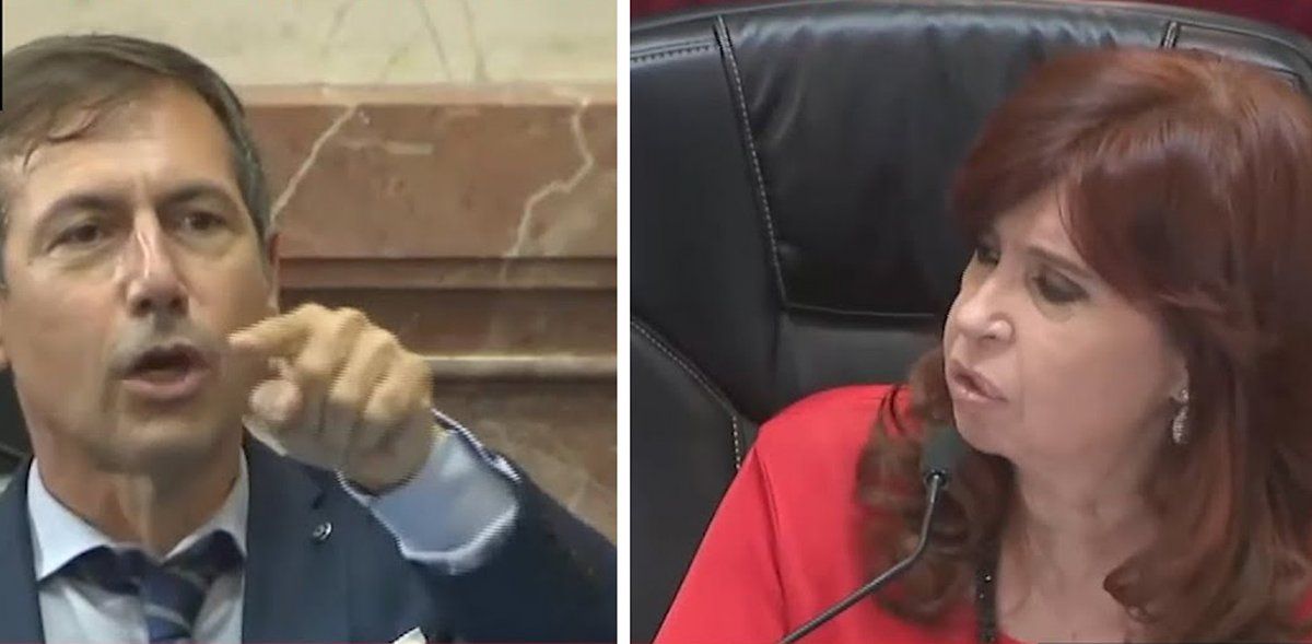 "¿Por qué, Naidenoff? Si ustedes dicen lo que quieren del peronismo, de mí... Se comportan como barrabravas", le dijo CFK al titular de la bancada opositora, Luis Naidenoff.