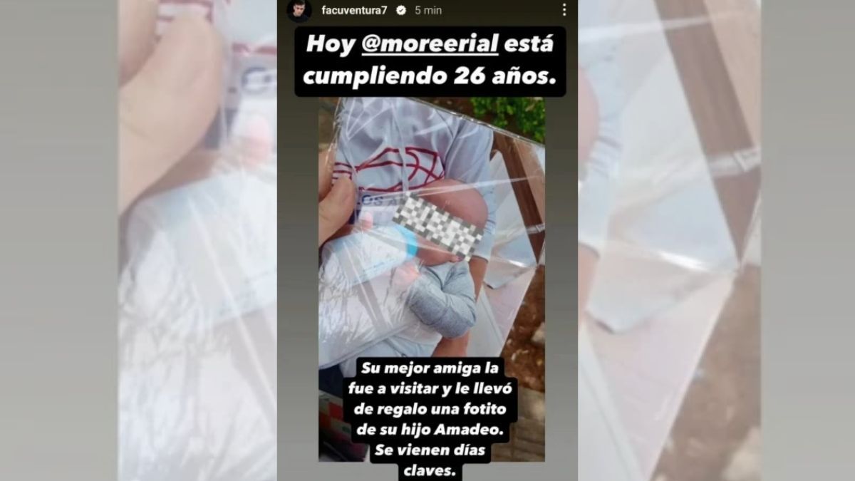 Facundo Ventura compartió el regalo que recibió Morena Rial. Facundo Ventura compartió el regalo que recibió Morena Rial.