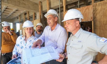scaglia recorrio el avance del edificio del instituto 8: es una prioridad para la ciudad scaglia recorrio el avance del edificio del instituto 8: es una prioridad para la ciudad