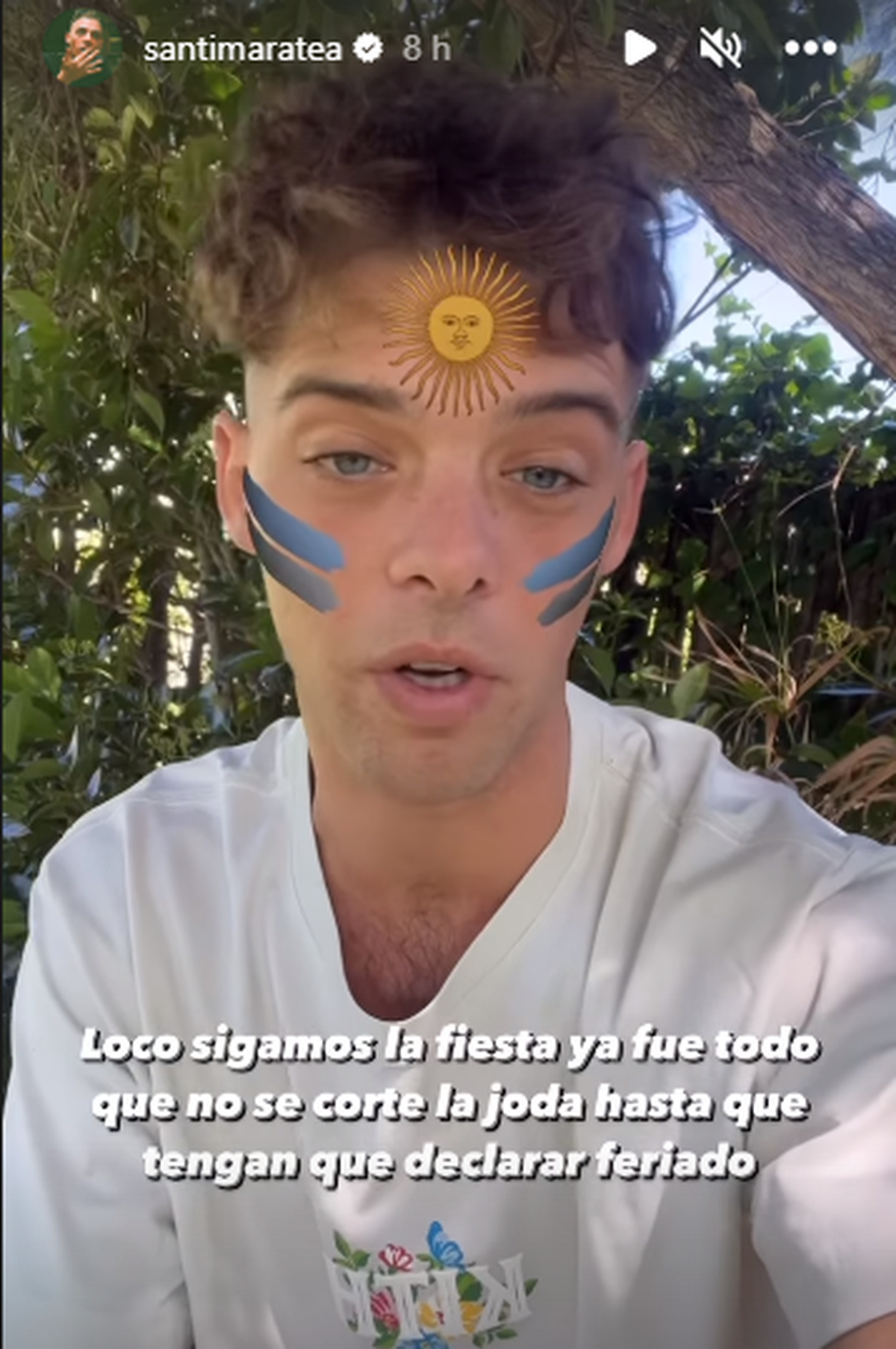 Santi Maratea le pidió al Gobierno que sea feriado nacional.