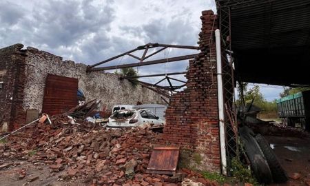 El viento provocó voladuras de techos y caídas de árboles durante la fuerte tormenta en Tortugas. El viento provocó voladuras de techos y caídas de árboles durante la fuerte tormenta en Tortugas.