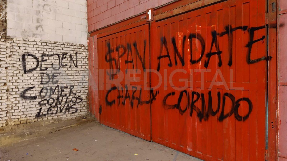 Las pintadas que aparecieron en Unión.&nbsp;