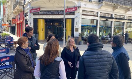 Comerciantes de la Peatonal San Martín dialogaron con AIRE este miércoles, en reclamo de seguridad. Comerciantes de la Peatonal San Martín dialogaron con AIRE este miércoles, en reclamo de seguridad.