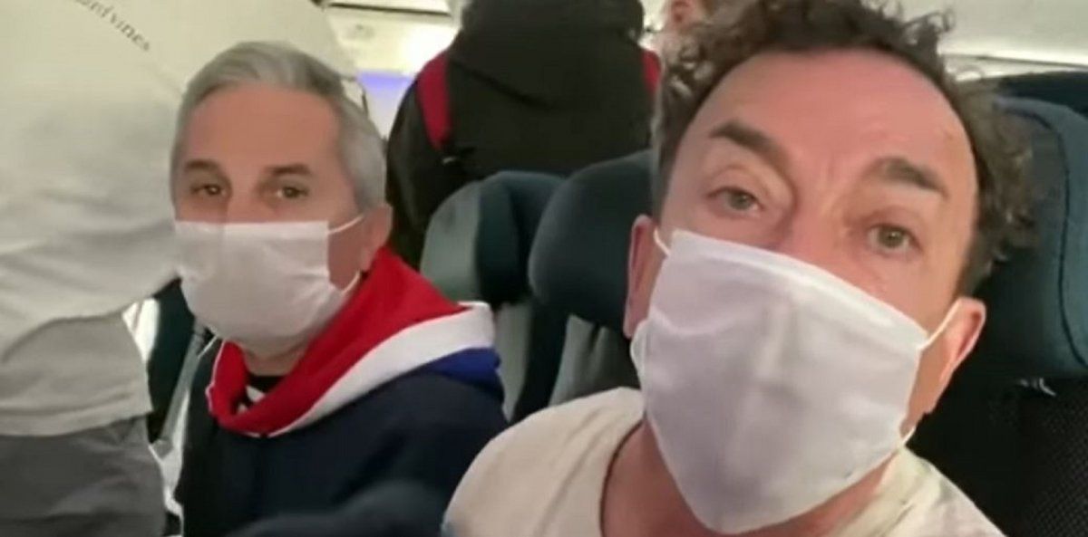 En plena cuarentena, Aníbal Pachano regresó a la Argentina y se lo vio furioso en Ezeiza