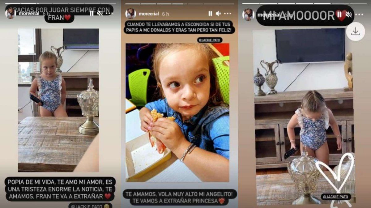 Morena Rial se despidió de Sofía, una de las nenas que murió en el derrumbe de Miami.