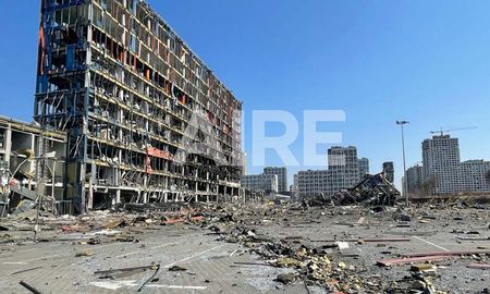 Así quedó el centro comercial bombardeado esta semana en la ciudad de Kiev. Así quedó el centro comercial bombardeado esta semana en la ciudad de Kiev.