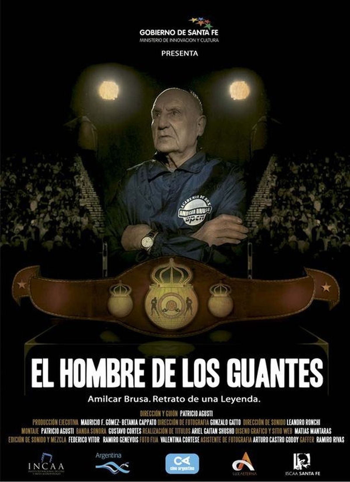 El viernes 27 de mayo de 2011 y, en el cine América de nuestra ciudad, se estrenó El Hombre de los Guantes, la película sobre la vida de Brusa, obra del realizador santafesino Alejandro Agresti.