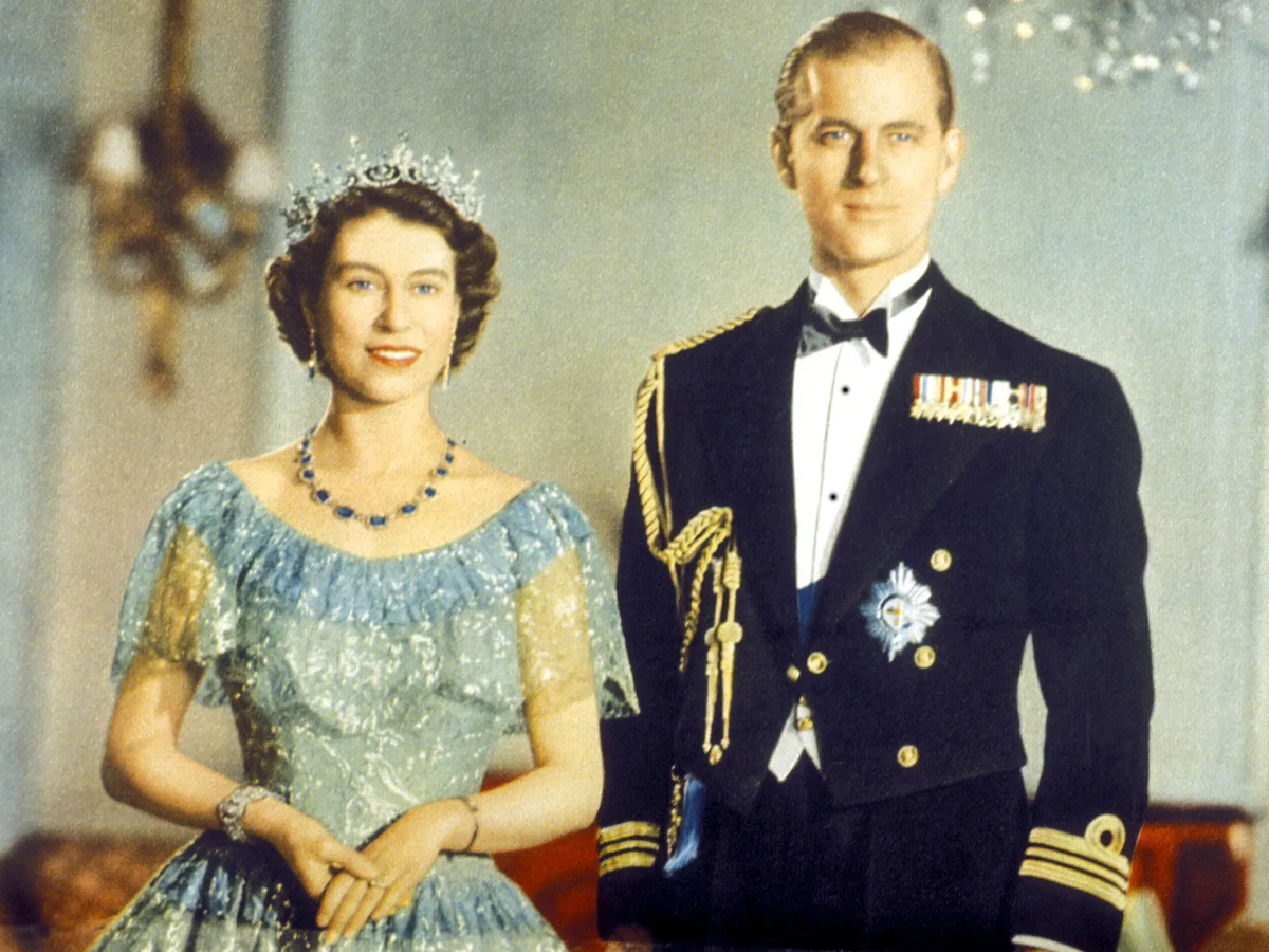 Retrato de la reina y el duque tomado en 1953