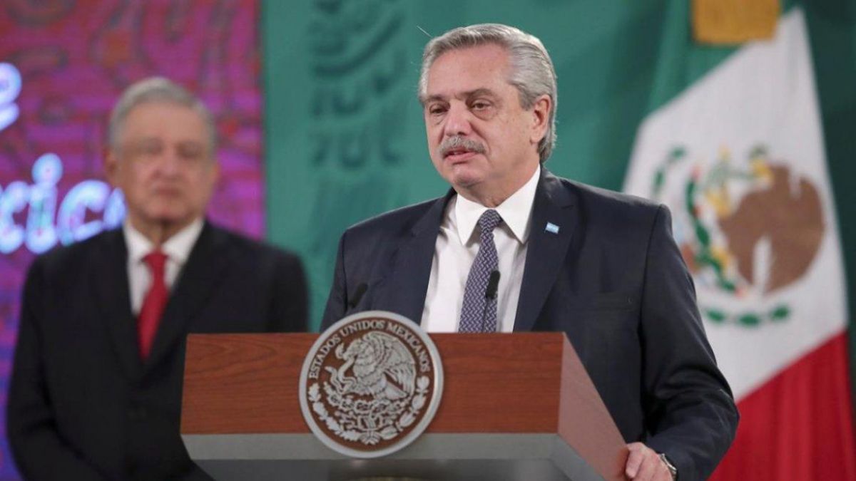 Alberto Fernández realizará su última actividad en México este miércoles.