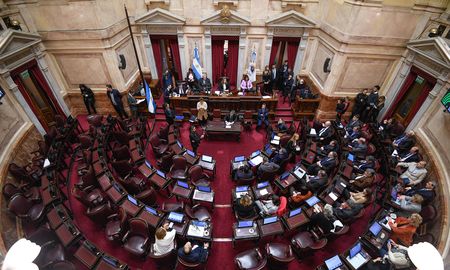 El Senado no se reúne en sesión ordinaria desde el 13 de abril. El Senado no se reúne en sesión ordinaria desde el 13 de abril.
