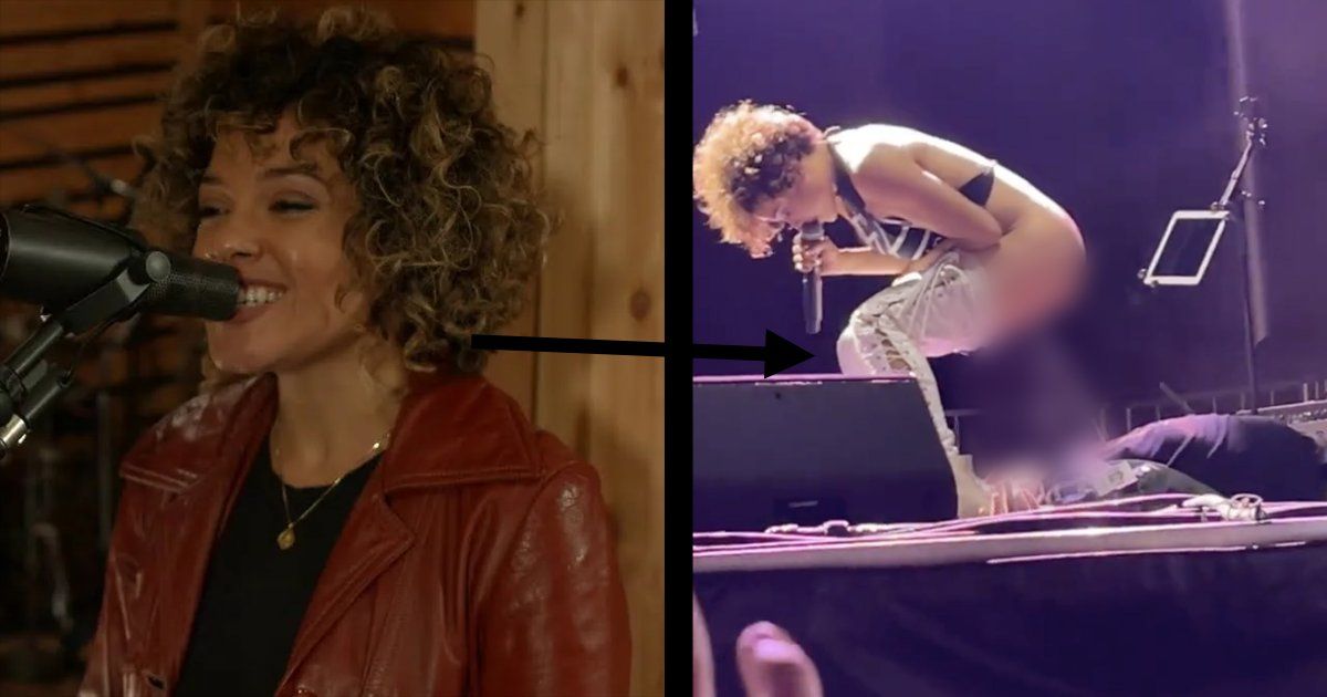 La líder y cantante de la banda Brass Against, Sophia Urista, fue viral en las redes sociales por el hecho insólito. Luego, salió a disculparse. &nbsp;