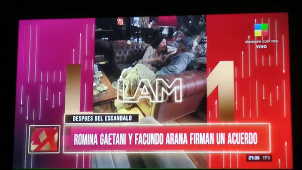 Romina Gaetani y Facundo Arana le pusieron punto final a las diferencias.