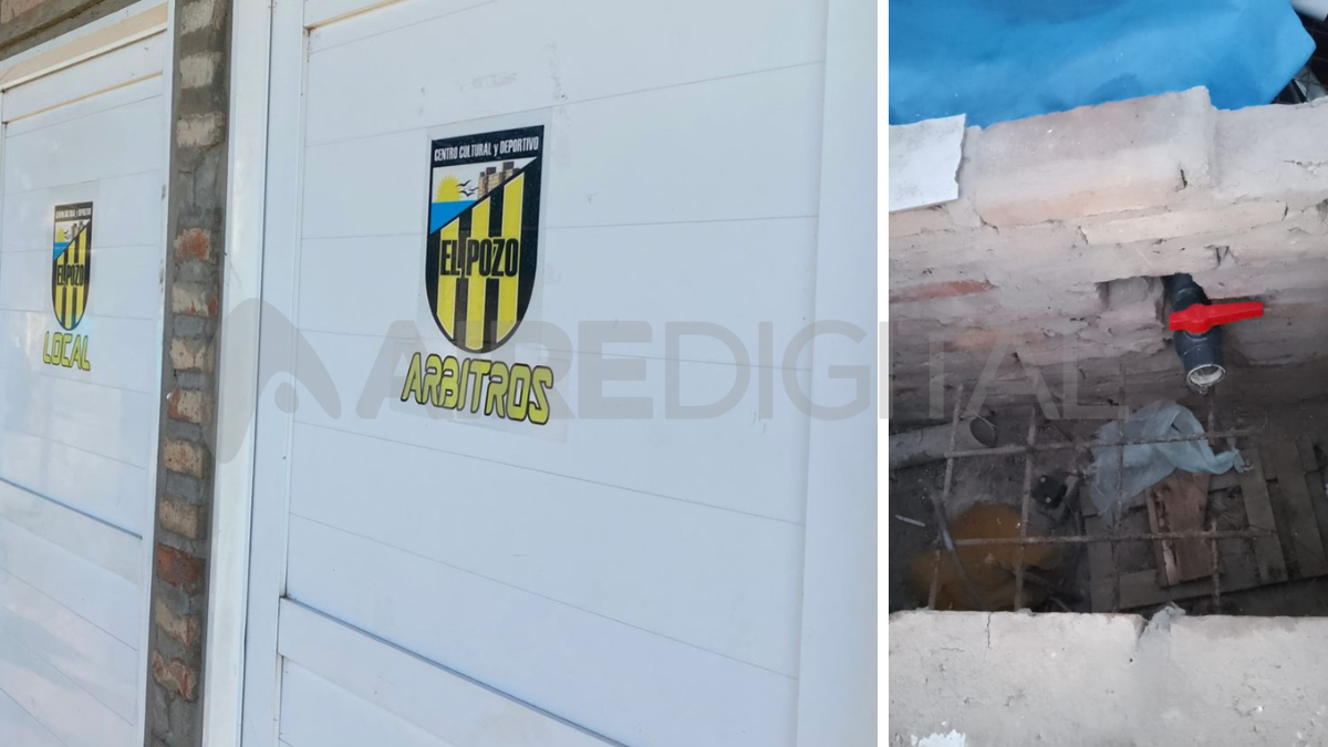 Centro Cultural y Deportivo El Pozo: les robaron la bomba para riego de canchas