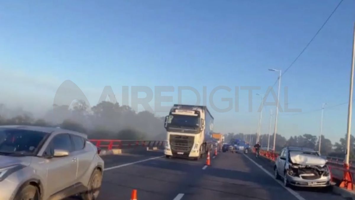 Triple choque en la Autopista Rosario-Santa Fe