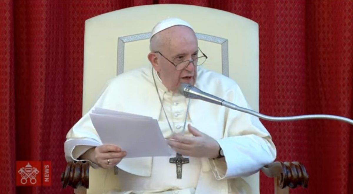 Audiencia general del 9 de septiembre del Papa Francisco - captura del video