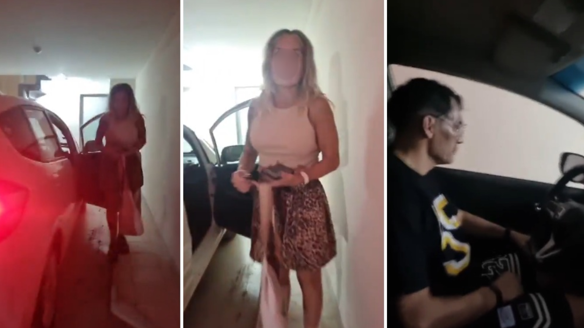 Sorprendió a su novia entrando a un hotel alojamiento con otro y la escrachó.