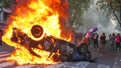 Se conoció la condena para el barrabrava que incendió un patrullero en una marcha de jubilados