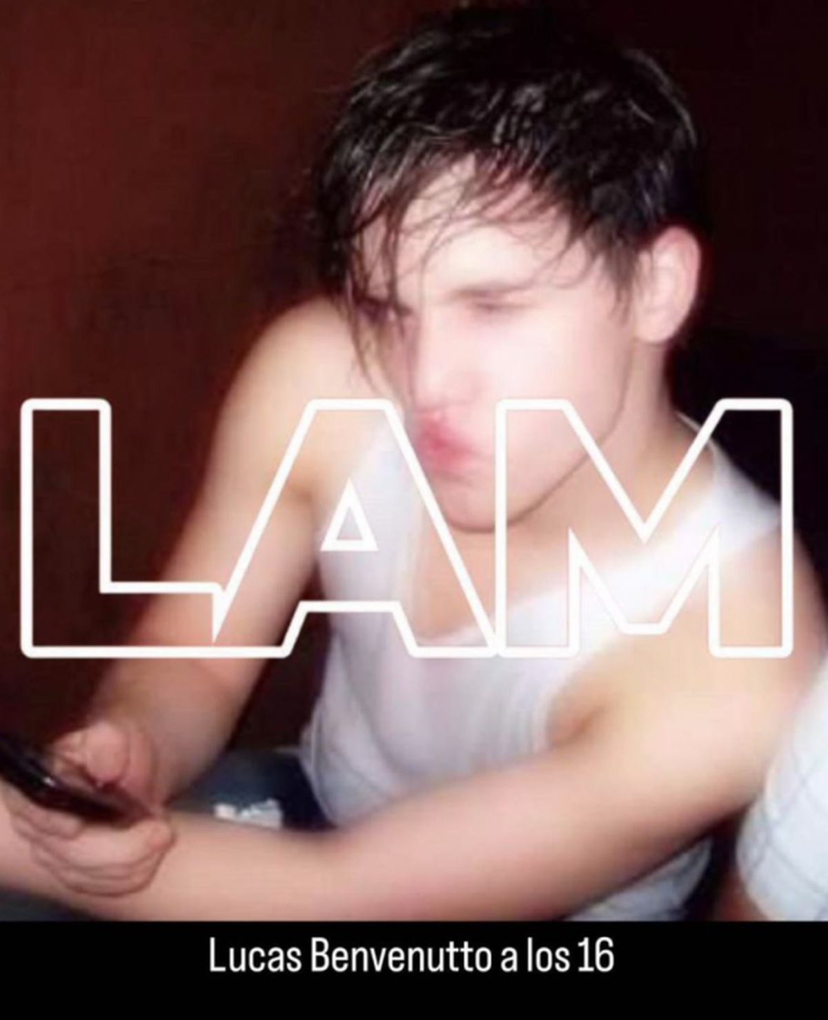 Lucas Benvenuto, el joven que denunció a Jey Mammon. Lucas Benvenuto, el joven que denunció a Jey Mammon.