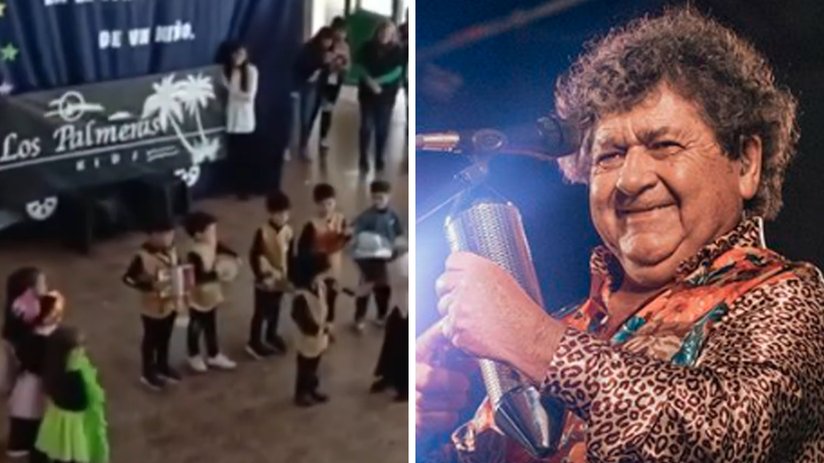 Un grupo de niños de Calchaquí se disfrazó de Los Palmeras y Cacho Deicas tuvo un emotivo cruce con el Mini Cacho en AIRE