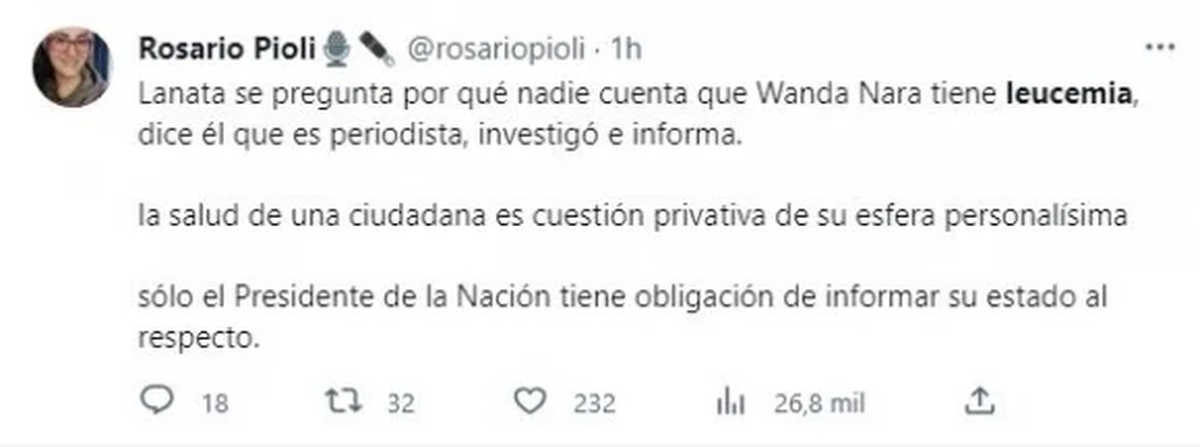 Muchas personas repudiaron los dichos de Jorge Lanata sobre Wanda Nara.