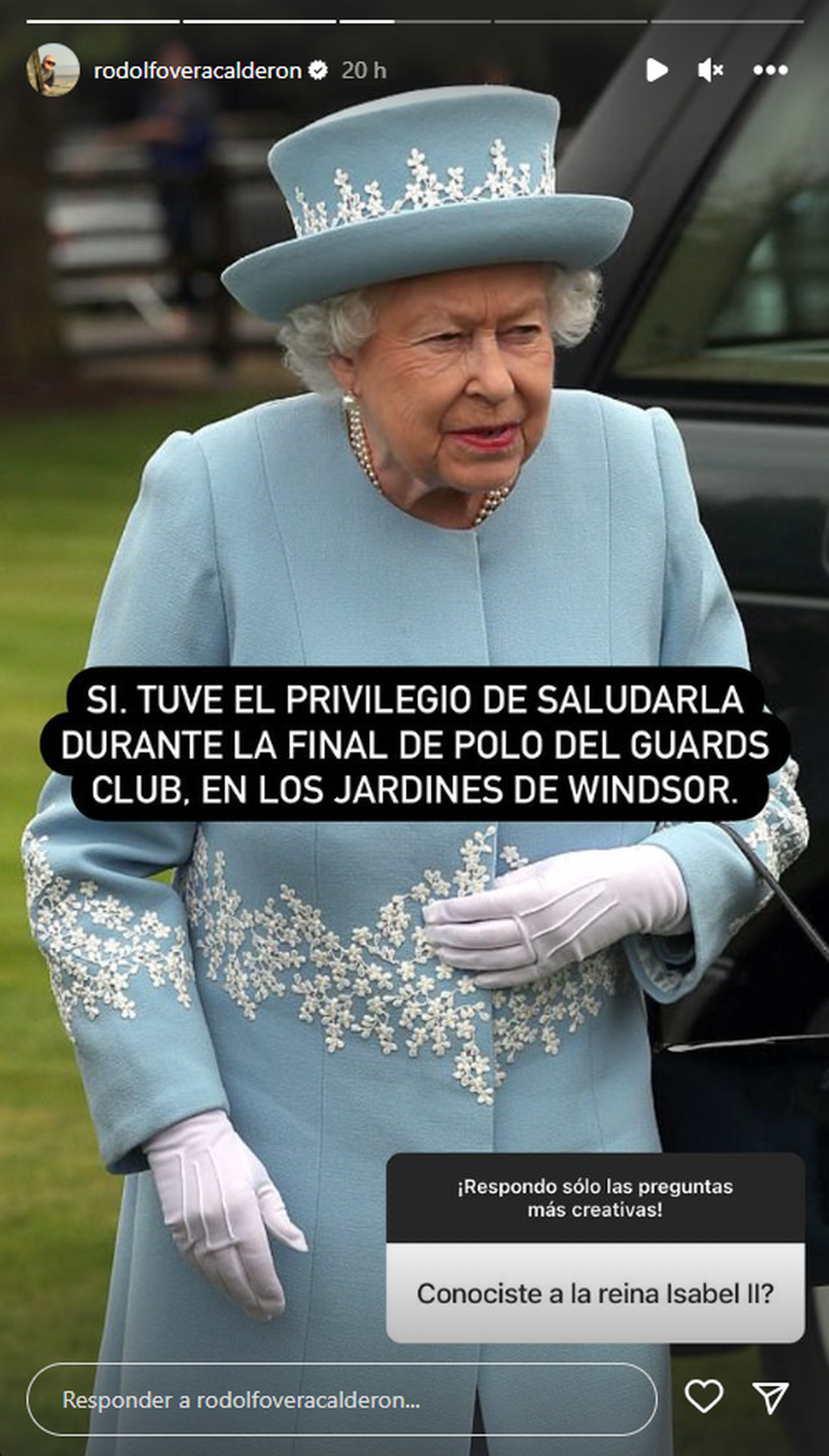 Rodolfo de MasterChef conoció a la Reina Isabel II. Rodolfo de MasterChef conoció a la Reina Isabel II.