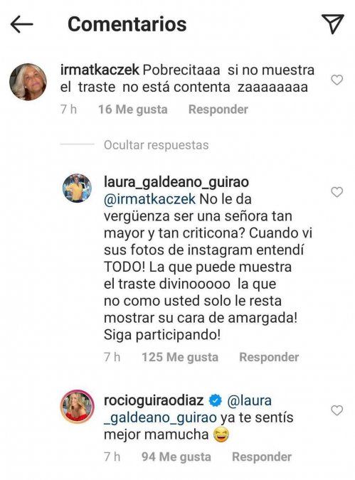 A Rocío Guirao la criticaron por "mostrar el traste".