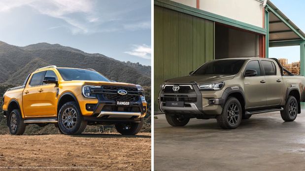La Toyota Hilux y la Ford Ranger son dos de las pick-ups más elegidas en Argentina.