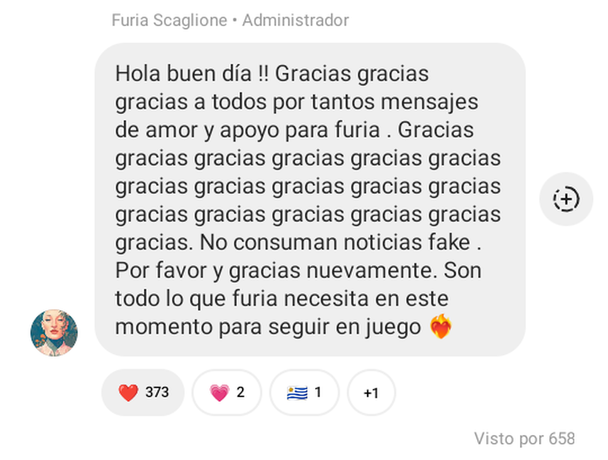Las palabras de Coy llevaron tranquilidad a los fans de Furia de Gran Hermano. Las palabras de Coy llevaron tranquilidad a los fans de Furia de Gran Hermano.