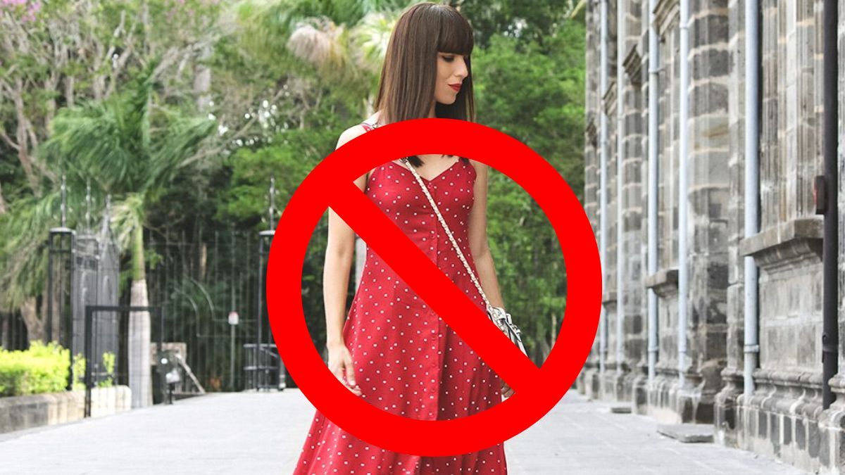 El vestido rojo se deja de usar en Navidad.&nbsp;