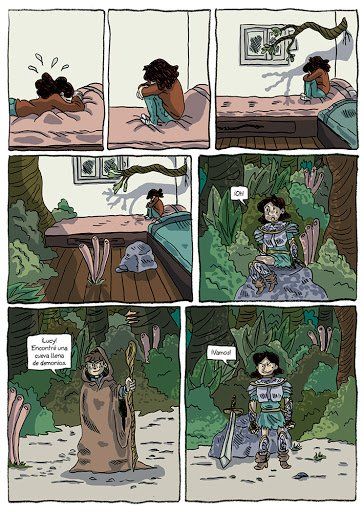 Lucía y Fede jugando a cazar monstruos