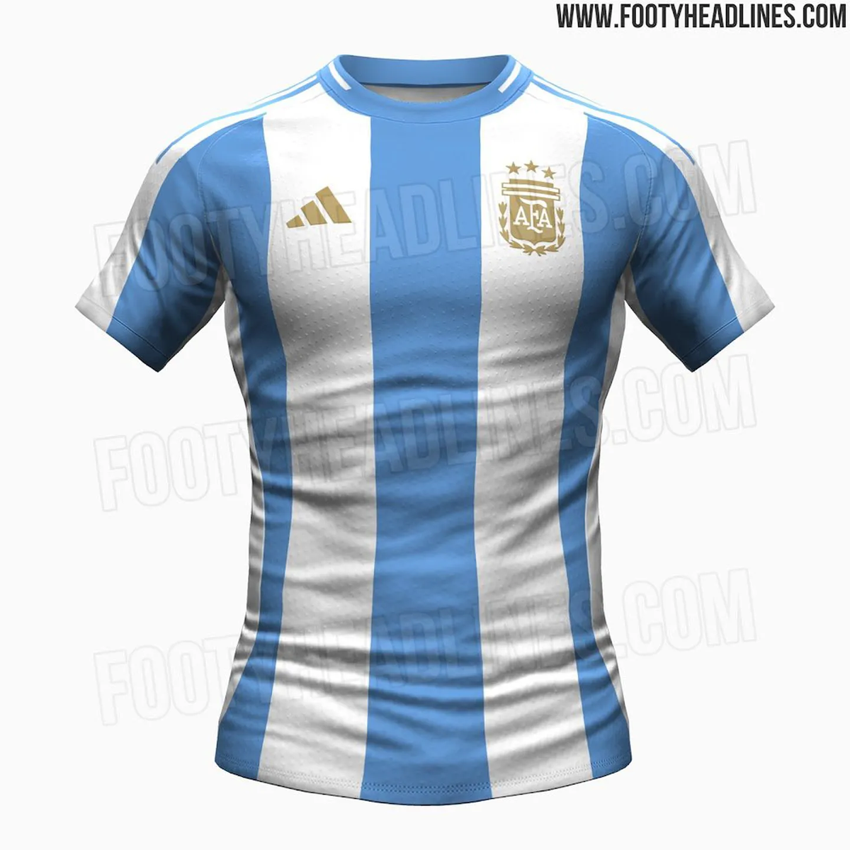 Así sería la camiseta de la Selección Argentina para el 2024.