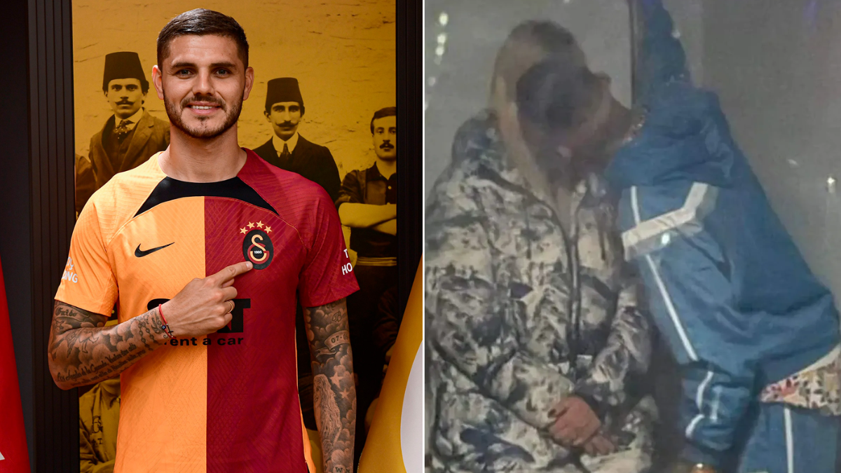 La reacción de Mauro Icardi al ver el beso de Wanda Nara y L-Gante.