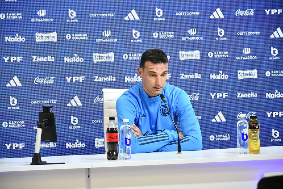 La conferencian de prensa de Lionel Scaloni antes de jugar ante Bolivia. La conferencian de prensa de Lionel Scaloni antes de jugar ante Bolivia.