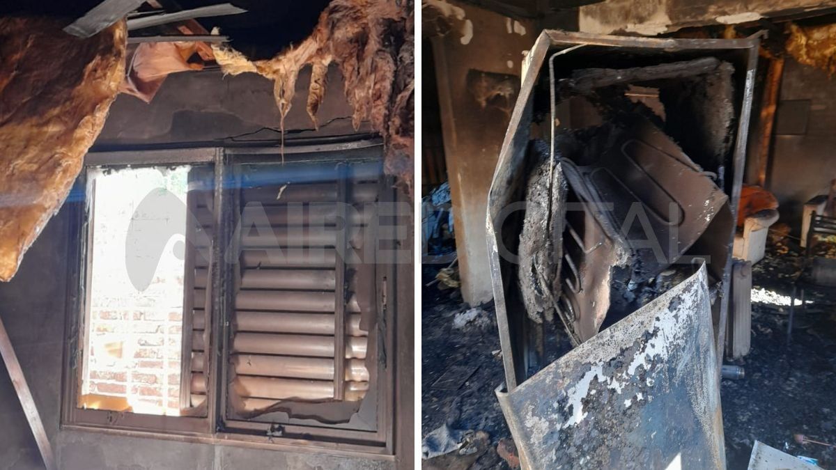 El cielorraso de machimbre favoreció a la propagación rápida de las llamas. El cielorraso de machimbre favoreció a la propagación rápida de las llamas.