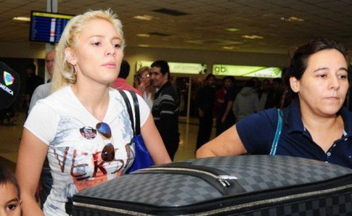 Rocío Oliva junto a su mamá.