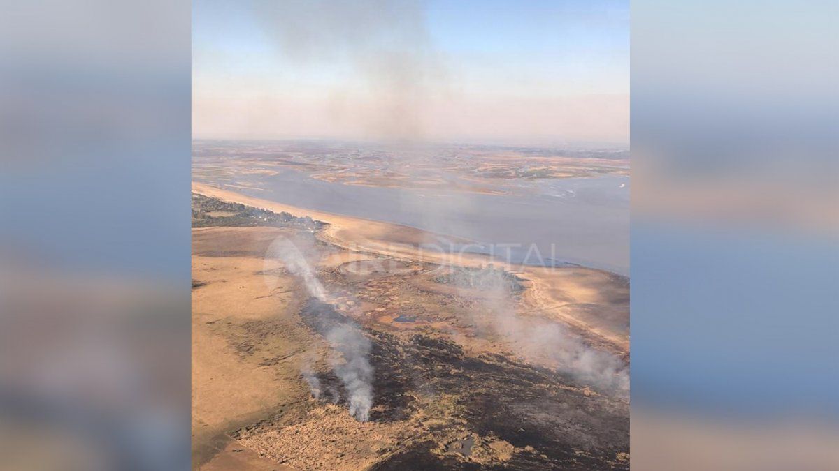 Un importante incendio se desat&oacute; este lunes en el paraje El Chaquito.&nbsp;