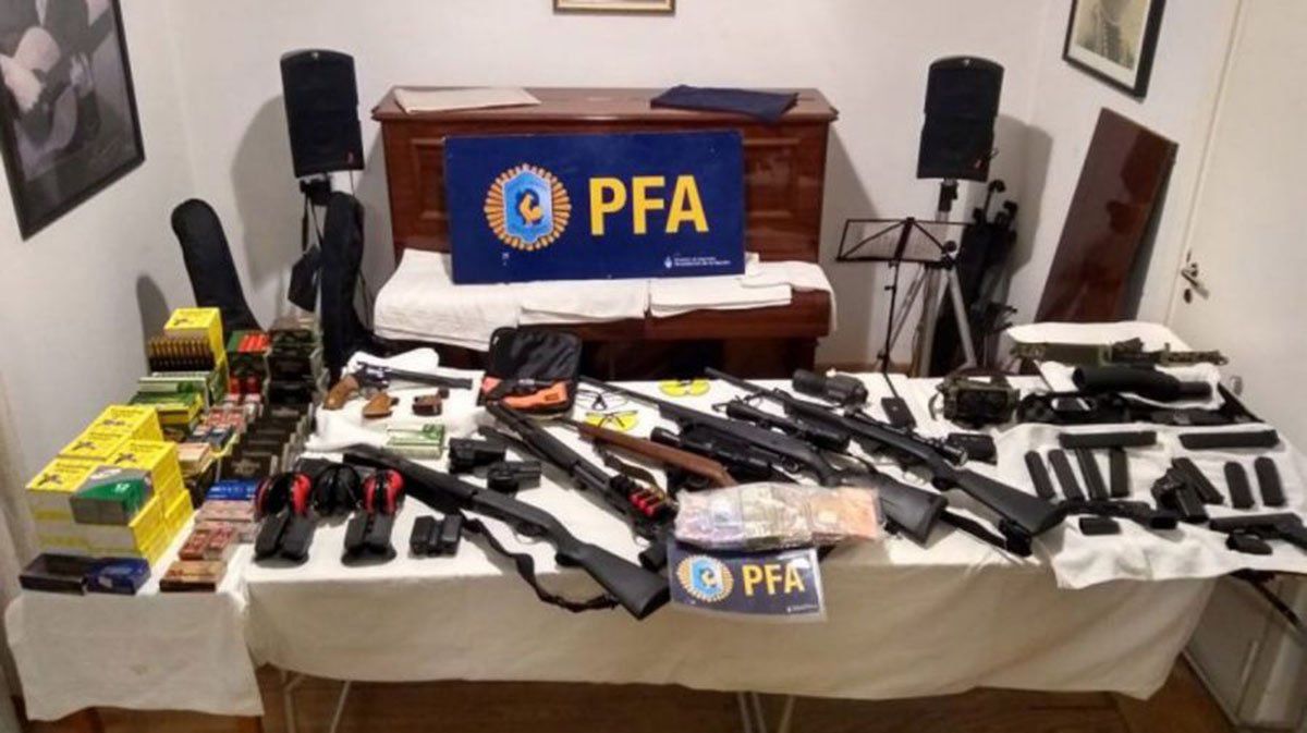 Objetos secuestrados en el 2018, cuando se desbarató la secta.