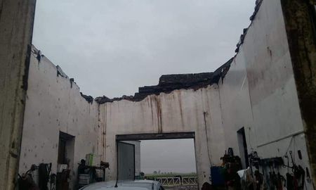 La tormenta en María Susana provocó la voladura de techos de 35 viviendas. La tormenta en María Susana provocó la voladura de techos de 35 viviendas.