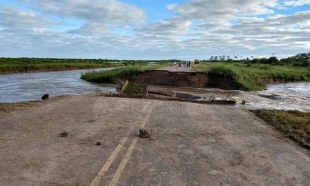 El derrumbe de un tramo de la ruta 1 ocurrió en 2019 El derrumbe de un tramo de la ruta 1 ocurrió en 2019