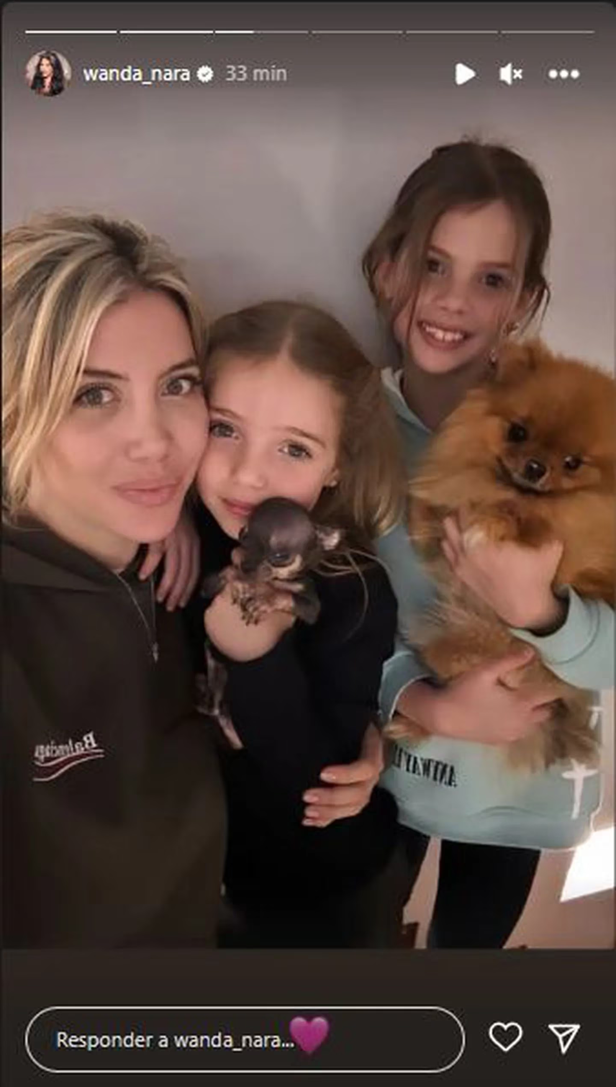 Wanda Nara compartió fotos junto a sus dos hijas. Wanda Nara compartió fotos junto a sus dos hijas.