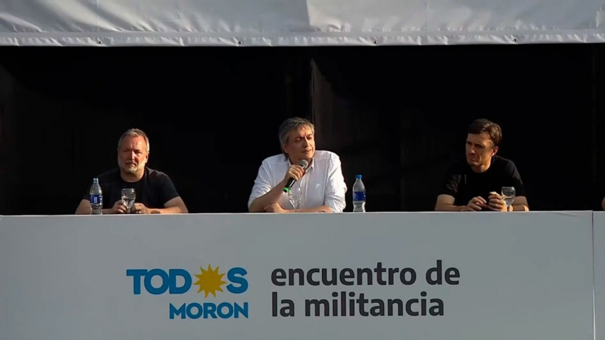 El diputado del Frente de Todos encabeza un encuentro del espacio en la localidad bonaerense de Morón.