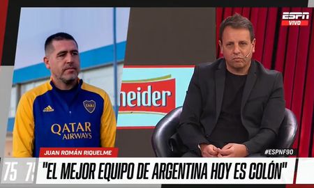 Juan Román Riquleme elogió a Colón y manifestó que es el mejor equipo de Argentina. Juan Román Riquleme elogió a Colón y manifestó que es el mejor equipo de Argentina.