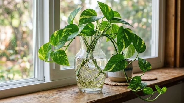 Cómo multiplicar un potus en agua: el método fácil para tener nuevas plantas gratis.