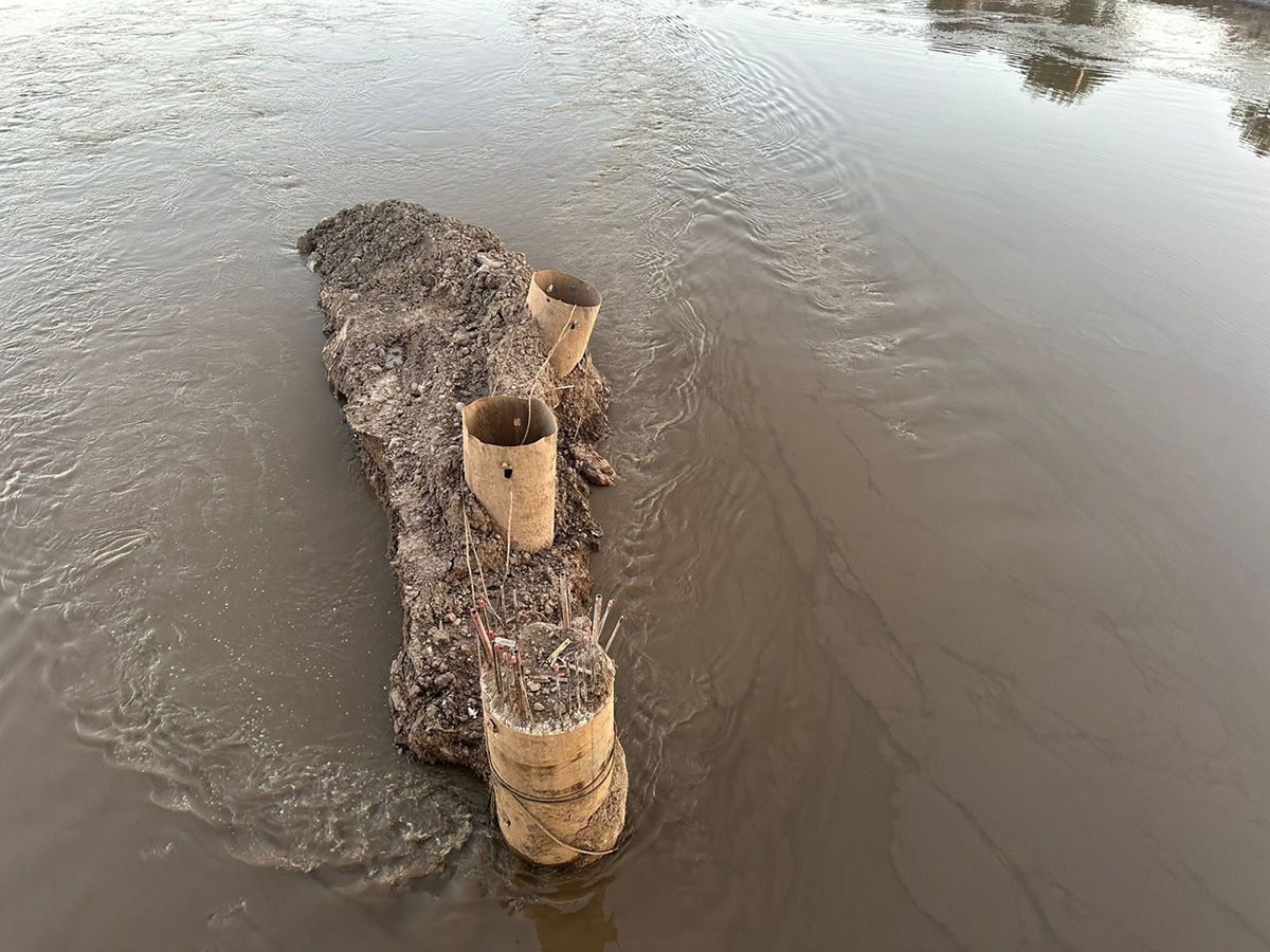 Vialidad Provincial desmintió problemas en la obra del nuevo puente Santa Fe - Santo Tomé por la crecida del río Salado.