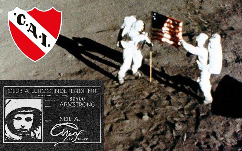 La Luna “es roja”: el banderín de Independiente que acompañó a Armstrong